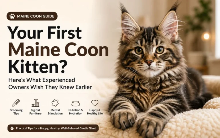 Maine coon first time owners here. Any tips